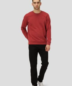 Sweatshirts & Hoodies Clean Cut Copenhagen | Basic Organic Bomuld Sweatshirt - Brick Rod