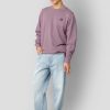 Sweatshirts & Hoodies Clean Cut Copenhagen | Basic Organic Bomuld Sweatshirt - Dusty Purple