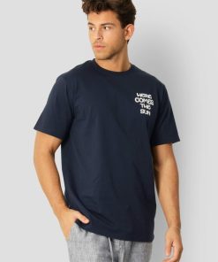 T-Shirts Clean Cut Copenhagen | Sami Cotton T-Shirt - Navy