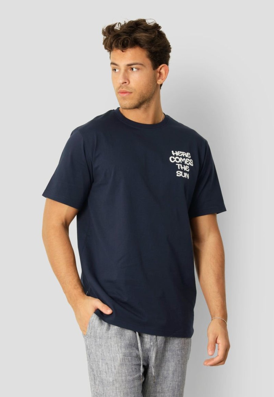 T-Shirts Clean Cut Copenhagen | Sami Cotton T-Shirt - Navy