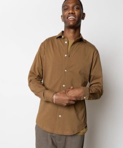 Skjorter Clean Cut Copenhagen | Clean Formal Stretch Shirt - Brun