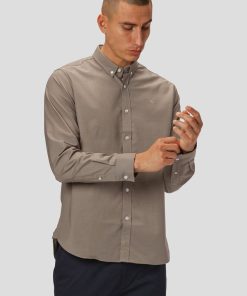 Skjorter & Overskjorter Clean Cut Copenhagen | Oxford Stretch Shirt - Stovet Gron