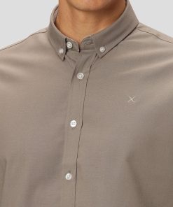 Skjorter & Overskjorter Clean Cut Copenhagen | Oxford Stretch Shirt - Stovet Gron