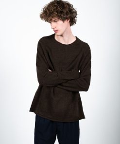 Strik Clean Cut Copenhagen | Budapest Boucle Knitted Jumper - Dark Brown