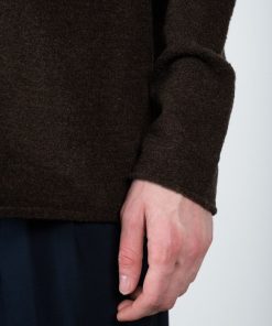 Strik Clean Cut Copenhagen | Budapest Boucle Knitted Jumper - Dark Brown