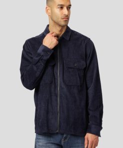 Overskjorter Clean Cut Copenhagen | Myles Corduroy Overshirt - Navy