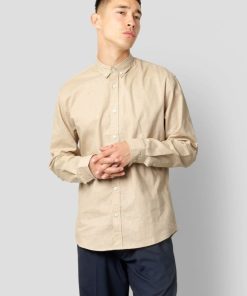 Skjorter Clean Cut Copenhagen | Bomuld/Hor Skjorte - Khaki