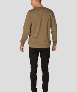 Sweatshirts & Hoodies Clean Cut Copenhagen | Basic Organic Bomuld Sweatshirt - Mork Kamel