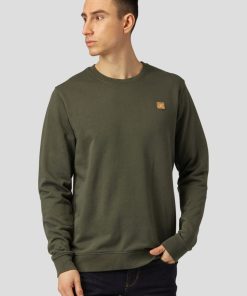 Sweatshirts & Hoodies Clean Cut Copenhagen | Basic Organic Bomuld Sweatshirt - Bottle Gron