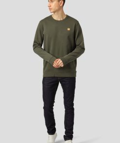 Sweatshirts & Hoodies Clean Cut Copenhagen | Basic Organic Bomuld Sweatshirt - Bottle Gron