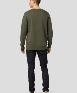 Sweatshirts & Hoodies Clean Cut Copenhagen | Basic Organic Bomuld Sweatshirt - Bottle Gron