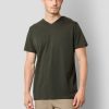 T-Shirts Clean Cut Copenhagen | Madrid V-Neck T-Shirt - Bottle Gron