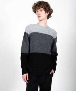 Strik Clean Cut Copenhagen | Tim Knitted Sweater - Gra Mix