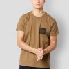 T-Shirts Clean Cut Copenhagen | Jake Organic T-Shirt - Dark Camel / Dark Camel