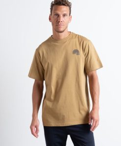 T-Shirts Clean Cut Copenhagen | Geo Organic T-Shirt - Dark Khaki