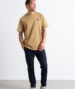 T-Shirts Clean Cut Copenhagen | Geo Organic T-Shirt - Dark Khaki