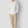 Skjorter Clean Cut Copenhagen | Oxford Striped Stretch Shirt - Khaki Striped