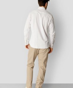 Skjorter Clean Cut Copenhagen | Oxford Striped Stretch Shirt - Khaki Striped