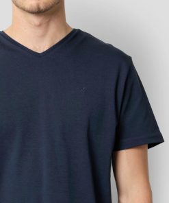 T-Shirts Clean Cut Copenhagen | Madrid V-Neck T-Shirt - Mork Navy