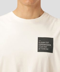 T-Shirts Clean Cut Copenhagen | Jake Organic T-Shirt - Ecru