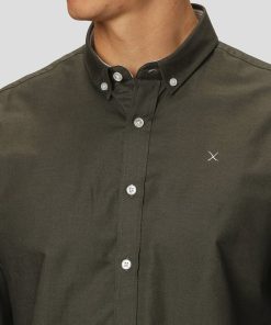 Skjorter Clean Cut Copenhagen | Oxford Stretch Shirt - Army