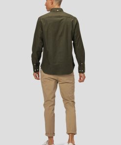 Skjorter Clean Cut Copenhagen | Oxford Stretch Shirt - Army