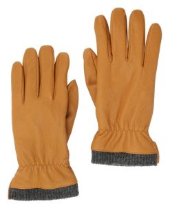 Tilbehor Clean Cut Copenhagen | Stephan Leather Gloves - Cognac