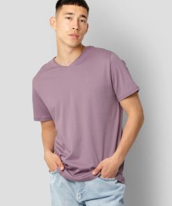 T-Shirts Clean Cut Copenhagen | Madrid V-Neck T-Shirt - Dusty Purple