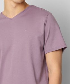 T-Shirts Clean Cut Copenhagen | Madrid V-Neck T-Shirt - Dusty Purple