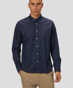 Skjorter & Overskjorter Clean Cut Copenhagen | Oxford Stretch Shirt - Navy