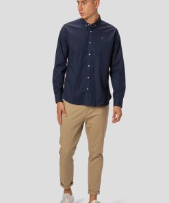 Skjorter & Overskjorter Clean Cut Copenhagen | Oxford Stretch Shirt - Navy