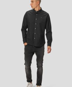 Skjorter Clean Cut Copenhagen | Oxford Stretch Shirt - Sort