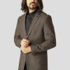 Blazere Clean Cut Copenhagen | Santos 2-Button Wool Blazer - Brown Mix