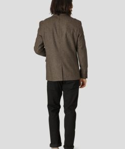 Blazere Clean Cut Copenhagen | Santos 2-Button Wool Blazer - Brown Mix