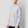 Skjorter & Overskjorter Clean Cut Copenhagen | Oxford Striped Stretch Shirt - Navy Striped