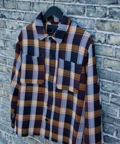 Overskjorter Clean Cut Copenhagen | Antonie Checked Overshirt - Rust Orange Check