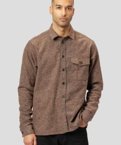 Overskjorter Clean Cut Copenhagen | Jayden Flannel Overshirt - Brown Mix