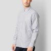 Skjorter Clean Cut Copenhagen | Oxford Striped Stretch Shirt - Navy Striped