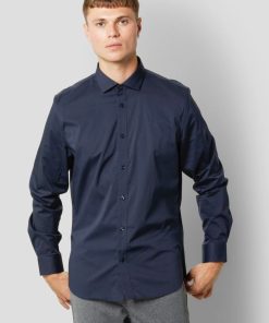 Skjorter & Overskjorter Clean Cut Copenhagen | London Nano Stretch Skjorte - Navy