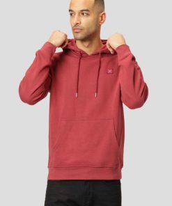 Sweatshirts & Hoodies Clean Cut Copenhagen | Basic Organic Bomuld Hoodie - Brick Rod