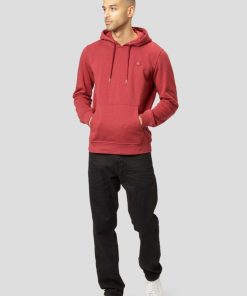 Sweatshirts & Hoodies Clean Cut Copenhagen | Basic Organic Bomuld Hoodie - Brick Rod