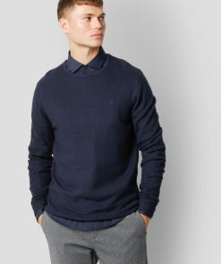 Strik Clean Cut Copenhagen | Lauritz Recycled Strik - Mork Navy