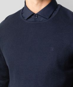 Strik Clean Cut Copenhagen | Lauritz Recycled Strik - Mork Navy