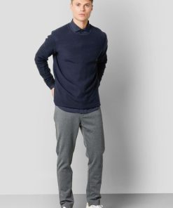 Strik Clean Cut Copenhagen | Lauritz Recycled Strik - Mork Navy