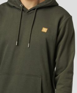 Sweatshirts & Hoodies Clean Cut Copenhagen | Basic Organic Bomuld Hoodie - Bottle Gron