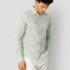 Skjorter Clean Cut Copenhagen | Jamie Cotton/Linen Shirt - Minty Green Melange