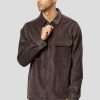 Skjorter & Overskjorter Clean Cut Copenhagen | Myles Corduroy Overshirt - Dark Brown