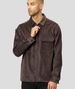 Skjorter & Overskjorter Clean Cut Copenhagen | Myles Corduroy Overshirt - Dark Brown