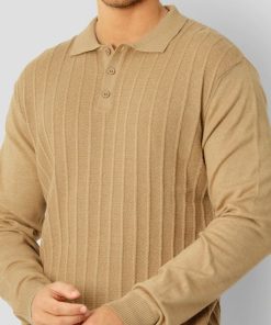 Strik Clean Cut Copenhagen | Otis Xo Knitted Polo - Sand Melange