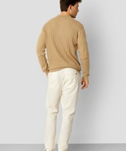 Strik Clean Cut Copenhagen | Otis Xo Knitted Polo - Sand Melange